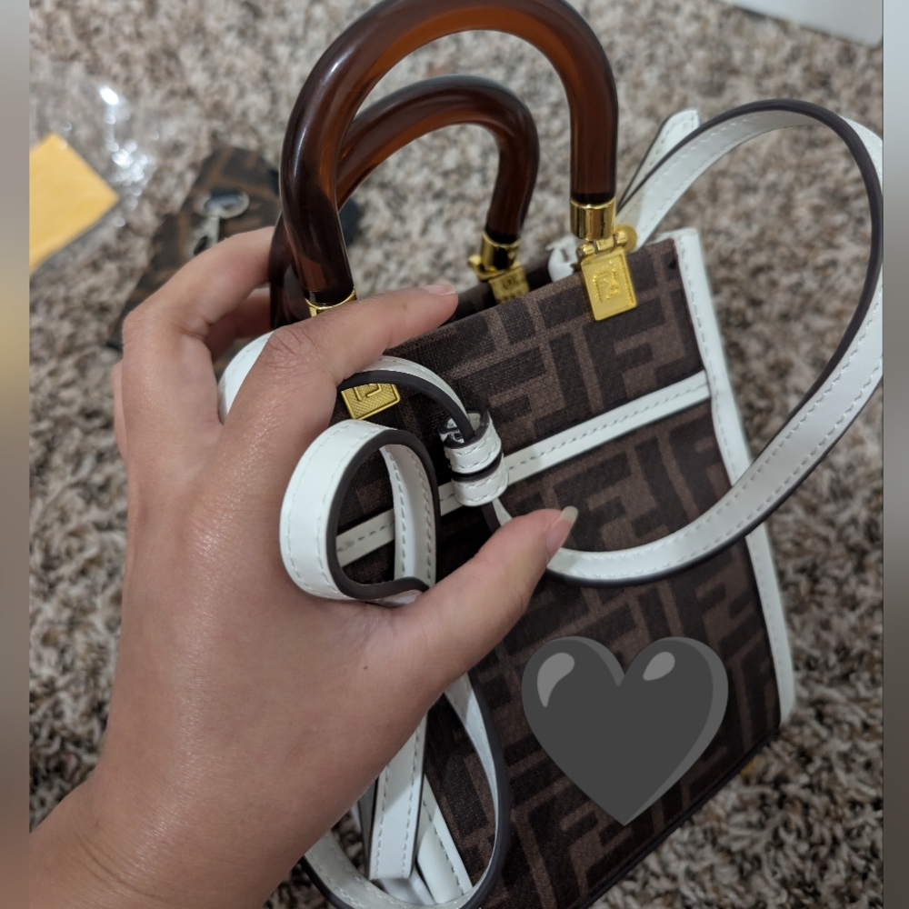 F Multicolor Print Mini Bag - Picture 3 of 13